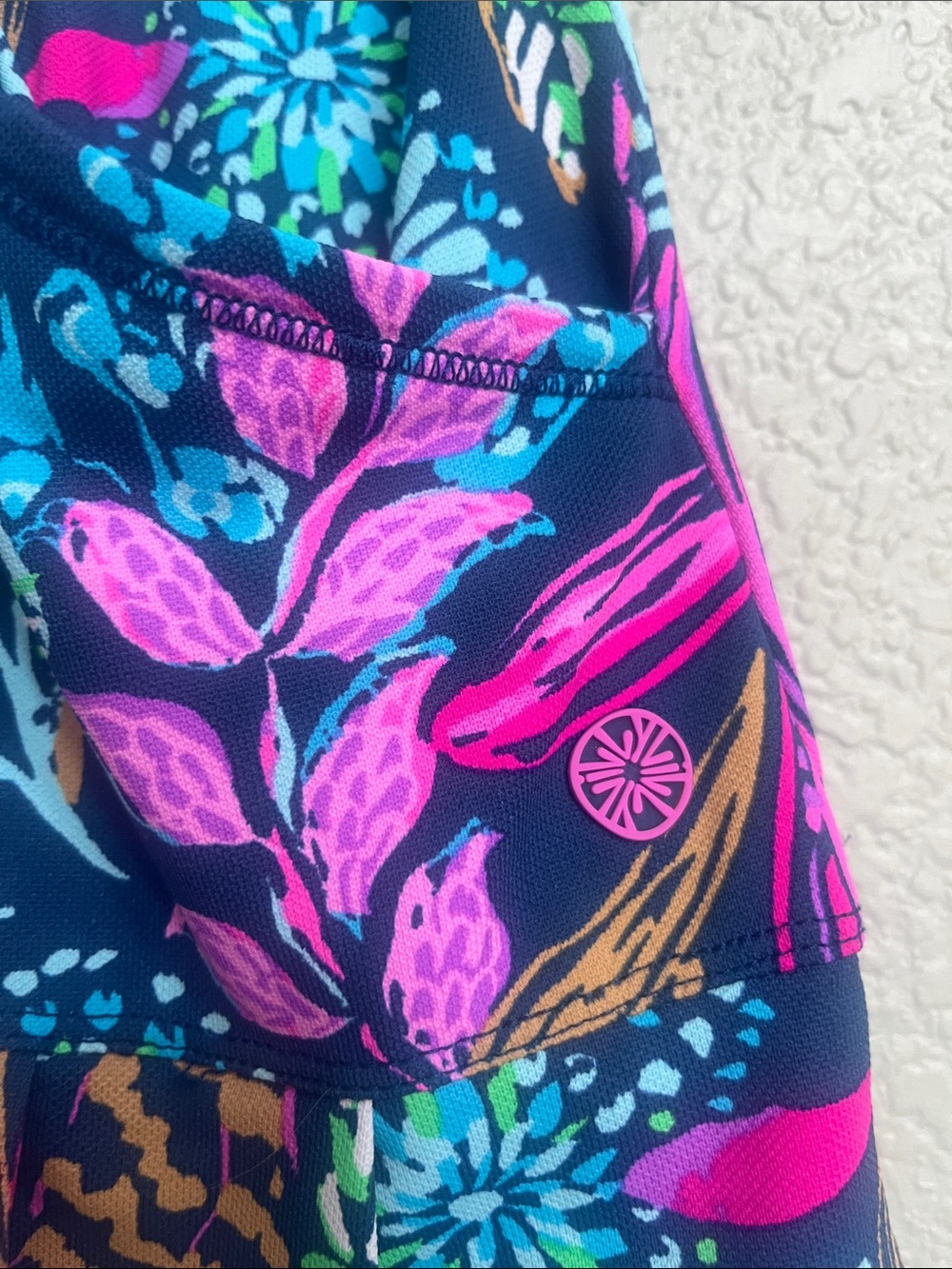 Lilly Pulitzer Luxletic Skirt Skort Aegean Navy Calypso Coast Bessie Size S - Picture 7 of 9